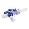 DISCOFIX Dreiwegehahn blau Luer Lock