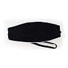 AUGENBINDE oval m.Gummiband schwarz