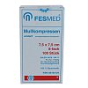 MULLKOMPRESSEN ES 7,5x7,5 cm unsteril 8fach