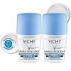 Vichy Deo Roll-On 48h Mineral ohne Aluminium, Anti-Transpirant für Herren und Damen - Doppelpack