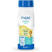 FREBINI Energy Drink Banane Trinkflasche - 4X200ml