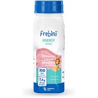 FREBINI Energy Drink Erdbeere Trinkflasche - 4X200ml