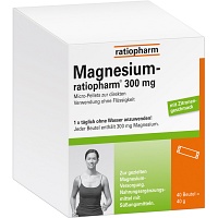 MAGNESIUM-RATIOPHARM 300 mg Micro-Pellets m.Gran. - 40St - Magnesium