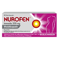 NUROFEN Immedia 200 mg Weichkapseln - 10St - Schmerzen allgemein