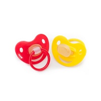 BERUHIGUNGSSAUGER Kieferor.Lat.6-18 M.gelb/rot - 2St