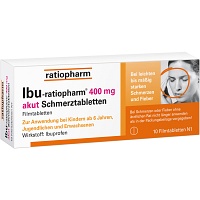 IBU-RATIOPHARM 400 mg akut Schmerztbl.Filmtabl. - 10St