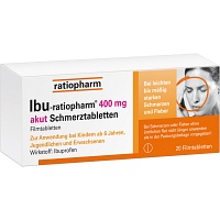 IBU-RATIOPHARM 400 mg akut Schmerztbl.Filmtabl. - 20St - Kopfschmerzen und Migräne