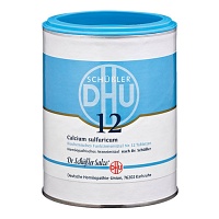 BIOCHEMIE DHU 12 Calcium sulfuricum D 3 Tabletten - 1000St - Dhu Nr. 11 & 12