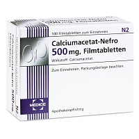 CALCIUMACETAT NEFRO 500 mg Filmtabletten - 100St