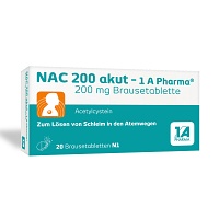 NAC 200 akut-1A Pharma Brausetabletten - 20St - Hustenlöser