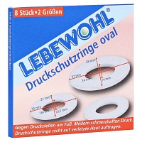 LEBEWOHL Druckschutzringe oval - 8St - Druck & Ballenschutz