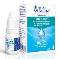 HYLO-VISION HD Plus Augentropfen - 2X15ml - Gegen trockene Augen