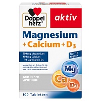 DOPPELHERZ Magnesium+Calcium+D3 Tabletten - 100St - Magnesium