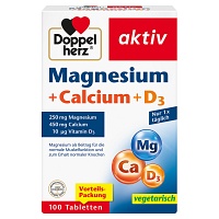 DOPPELHERZ Magnesium+Calcium+D3 Tabletten - 100St - Magnesium