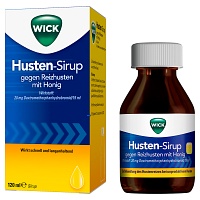 WICK Husten-Sirup gegen Reizhusten mit Honig - 120ml - Hustenstiller