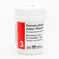 BIOCHEMIE Adler 3 Ferrum phosphoricum D 12 Tabl. - 200St