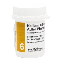 BIOCHEMIE Adler 6 Kalium sulfuricum D 6 Tabletten - 200St