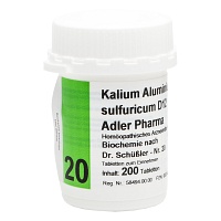 BIOCHEMIE Adler 20 Kalium aluminium sulf.D 12 Tab. - 200St