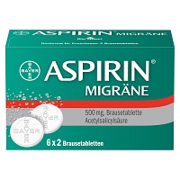 ASPIRIN MIGRÄNE 500 mg Brausetabletten - 12St - Kopfschmerzen und Migräne