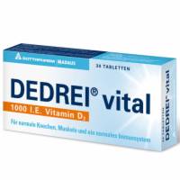 DEDREI vital Tabletten - 30St - Calcium & Vitamin D3