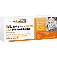 IBU-RATIOPHARM 200 mg akut Schmerztbl.Filmtabl. - 10St - Schmerzen allgemein