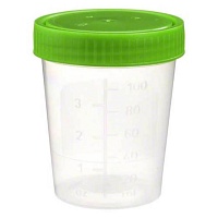 URINBECHER mit Schraubdeckel - 1St - Einmalprodukte