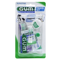 GUM TRAVEL KIT Zahnbürste+Zahnseide+Zahnpasta - 1St