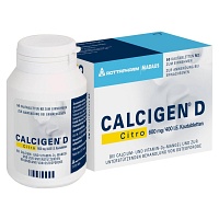 CALCIGEN D Citro 600 mg/400 I.E. Kautabletten - 50St - Calcium & Vitamin D3