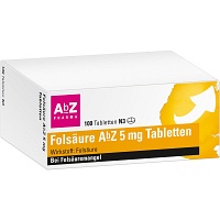FOLSÄURE AbZ 5 mg Tabletten - 100St - Folsäure