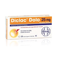 DICLAC Dolo 25 mg überzogene Tabletten - 20St - Rheuma & Arthrose