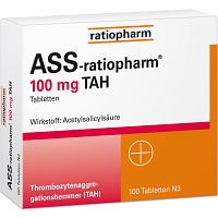 ASS-ratiopharm 100 mg TAH Tabletten - 100St - Blutverdünnung