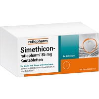 SIMETHICON-ratiopharm 85 mg Kautabletten - 100St - Blähungen & Krämpfe