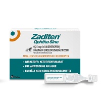ZADITEN ophtha sine 0,25 mg/ml Augentr.Einzeldos. - 20St - Für die Augen
