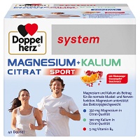 DOPPELHERZ Magnesium+Kalium Citrat system Granulat - 40St - Magnesium
