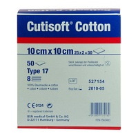 CUTISOFT Cotton Kompr.10x10 cm steril - 25X2St