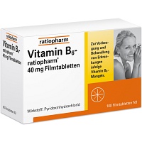 VITAMIN B6-RATIOPHARM 40 mg Filmtabletten - 100St
