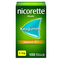 NICORETTE Kaugummi 4 mg freshfruit - 105St - Raucherentwöhnung
