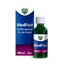 WICK MediNait Erkältungssirup für die Nacht - 180ml - Hals ,Bronchien & Erkältung