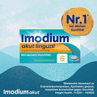 IMODIUM akut lingual Schmelztabletten - 6St - Durchfallmittel