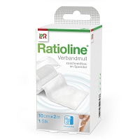 RATIOLINE acute Verbandmull 10 cmx2 m gerollt - 1St - Mullbinden & Elastische Binden