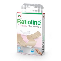 RATIOLINE sensitive Pflasterstrips in 2 Größen - 10St - Pflasterstrips