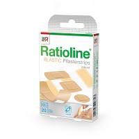 RATIOLINE elastic Pflasterstrips in 4 Größen - 20St - Pflasterstrips