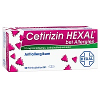 CETIRIZIN HEXAL Filmtabletten bei Allergien - 20St - Allergie allgemein