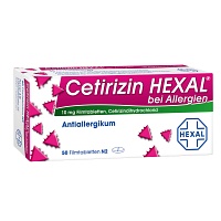 CETIRIZIN HEXAL Filmtabletten bei Allergien - 50St - Allergie allgemein