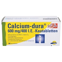 CALCIUM DURA Vit D3 600 mg/400 I.E. Kautabletten - 100St