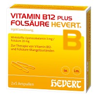 VITAMIN B12 PLUS Folsäure Hevert a 2 ml Ampullen - 2X5St - Hevert