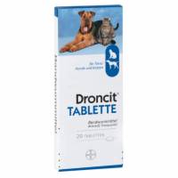 DRONCIT 50 mg Tabletten für Hunde/Katzen - 20St - Tierbedarf