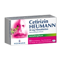 CETIRIZIN Heumann 10 mg Filmtabletten - 50St - Allergie allgemein