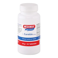 MEGAMAX L-Carnitin 500 mg Tabletten - 30St