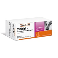 CETIRIZIN-ratiopharm bei Allergien 10 mg Filmtabl. - 100St - Allergie allgemein